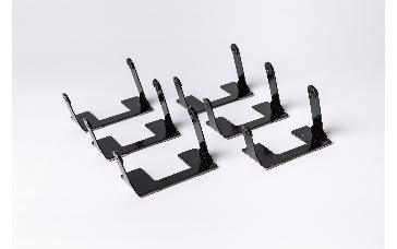 Angled Windshield Mounting Bracket for Dual or Split Windshields 6Pk D-2xx D-450